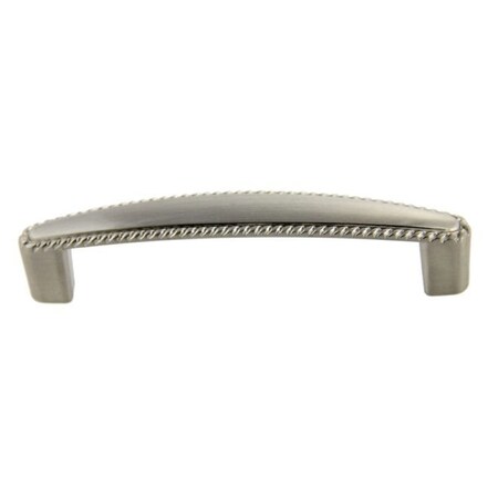 Crown 4-3/5" Deco Cabinet Pull with 3-3/4" Center to Center Satin Nickel Finish CHP81366SN